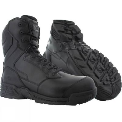 Botas Magnum Stealth Force 8.0 Waterproof Side Zip Composite Toe and Plate Hombre Negras - Chile BFW